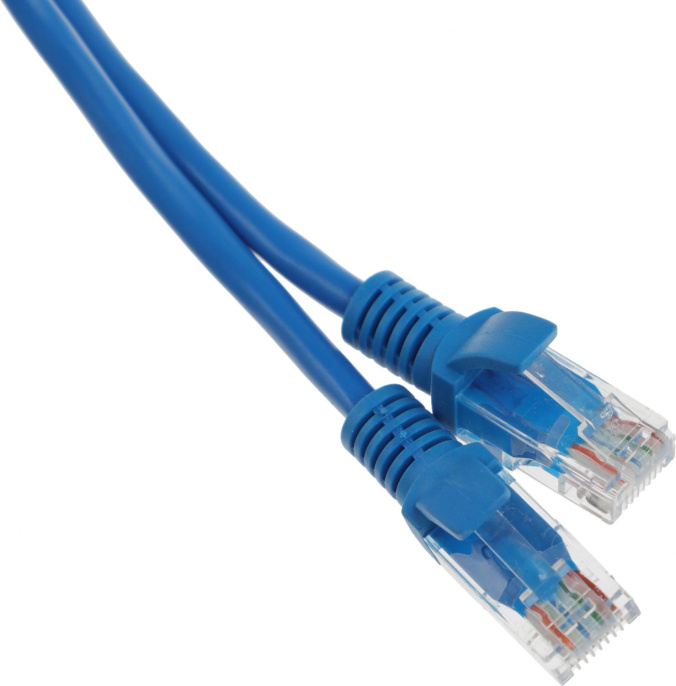 Патч-корд PREMIER PP12-0.5M/B литой (molded), UTP, кат.5E, 0.5м, 4 пары, 26AWG,  алюминий омедненный,  многожильный,  синий