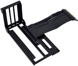 Набор креплений для вертикальной установки VGA Lian Li Vertical GPU Kit для A3 m-ATX Черный G89.A3-1X.00 скорость насоса: 3800 об/мин, размер: 132.6x255.1x 124.4мм, материал: сталь, кабель PCI-E RISER Gen 4.0, длина кабеля: 200 мм, интерфейс: PCI-E X 1