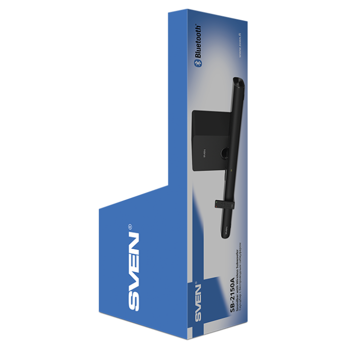Саундбар SVEN SB-2150A, черный 180 Вт,USB,HDMI,ПДУ,Optical, Bluetooth,дисплей, беспроводной сабвуфер