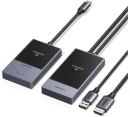 Беспроводной HDMI Трансмиттер и Ресивер UGREEN CM737 35031A Wireless HDMI Transmitter and Receiver. Цвет: серый