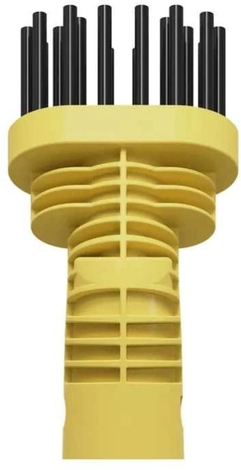 Пароочиститель напольный Polaris PSC 1701C 1700Вт желтый/черный