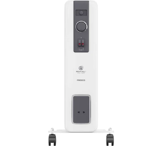 Масляный радиатор Royal Clima ROR-FR5-1000M, с терморегулятором, 1000Вт, 5 секций, 3 режима, белый