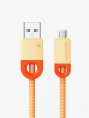 Кабель CABLETIME CAP4H (CT-AMMBM-POR1) 1 м, апельсин, USB 2,0 a для Micro B -зарядного устройства