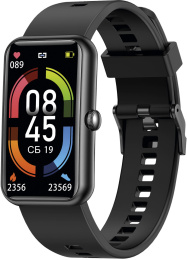 Смарт-часы SunWind SW45,  1.47",  черный/черный [sw45b]