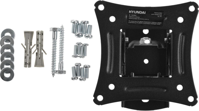 Кронштейн для телевизора Hyundai GL-R1 черный 20"-29" макс.15кг настенный поворот и наклон