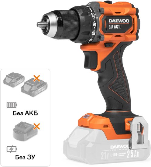 Дрель-шуруповерт аккумуляторная DAEWOO DAA 4021Li