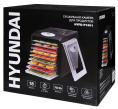 Сушка для фруктов и овощей Hyundai HYFD-1802 27под. 700Вт черный