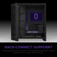 Корпус без блока питания/ Case NZXT H9 Flow RGB 2025 , Midi-Tower, TG, 3x140mm RGB + 1x120mm, 2xUSB-A 3.2 + 1xUSB-C 3.2, E-ATX, ATX, mATX, mITX Black (CM-H92FB-R1)