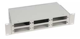 Cabeus FO-CS-19-6FP-GY Кросс бокс оптический 19" 2U на 6 адаптерных панелей, цвет серый