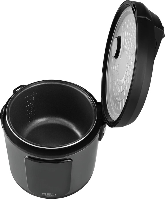 Мультиварка RED SOLUTION M4250,  860Вт,   серебристый/черный