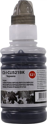 Чернила Cactus CS-I-CLI521BK Black для Canon Pixma MP540/550/620/630/640/980/990MX860 (100мл)