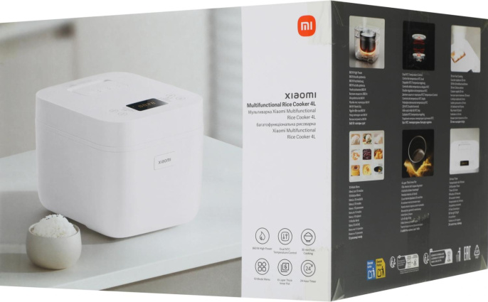 Рисоварка Xiaomi 4L EU 4л 860Вт белый