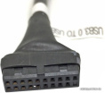 Espada 10pinMto20pinF 10pinM - 20pinF подключение USB2.0 кабеля от передней панели к USB3.0