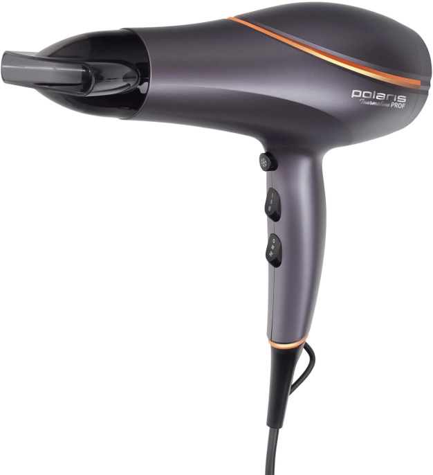 Фен Polaris PHD 2290Ti Tourmaline PROF 2200Вт графитовый/золотистый PHD 2290TI