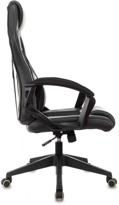 Кресло игровое ZOMBIE Arena, ткань/экокожа, до 120кг, черный (ZOMBIE ARENA BLACK)