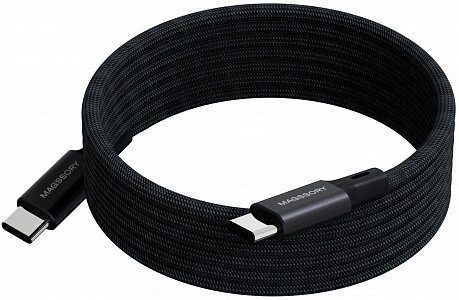 Кабель Magssory CBL001 USB-C 60W 1.2м Черный (CBL001b) (протоколы зарядки: Quick Charger, Power delivery)