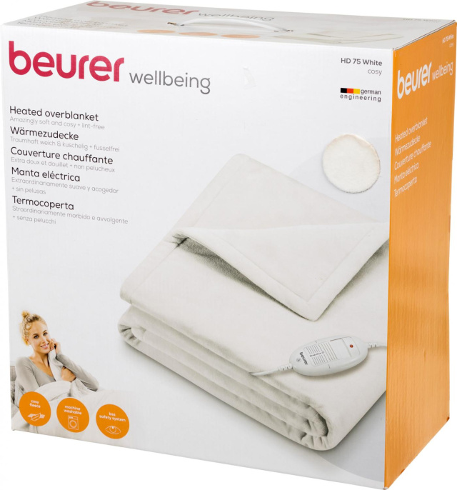 Электрическое одеяло Beurer HD75 Cosy, для тела,  100Вт