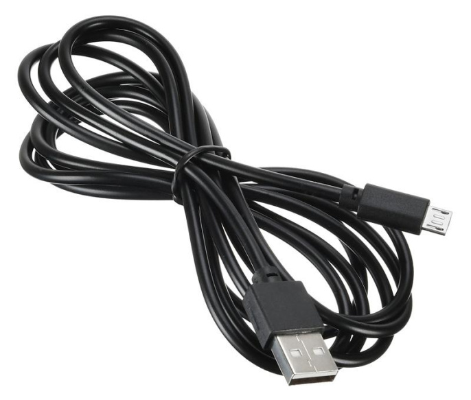 Кабель Digma micro USB (m) -  USB (m),  2м,  2A,  черный [microusb-2m-blk]