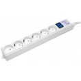PowerCube Фильтр-удлинитель SPG 5+1 -16B-0,5M 6 розеток, 0,5 м,16А/3,5кВт, белый
