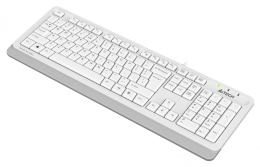 Клавиатура A4TECH Fstyler FKS10, USB, мембранная,  белый/серый [fks10 white]