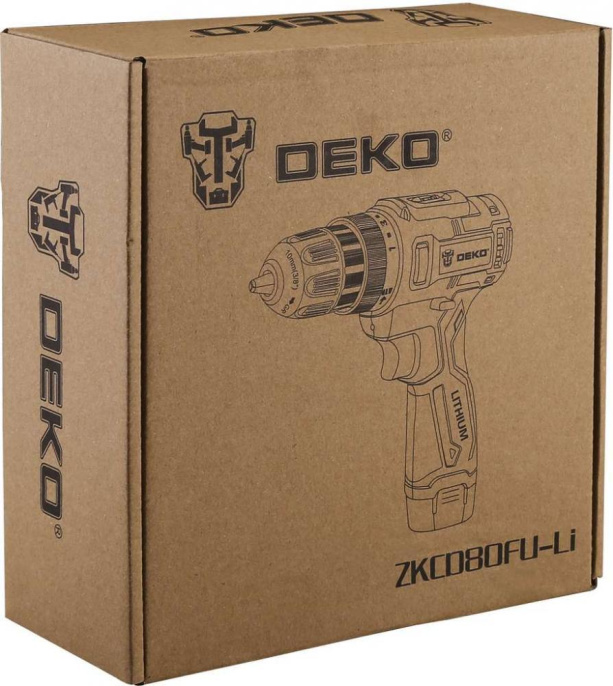 Дрель-шуруповерт DEKO ZKCD80FU-Li SET 1, 2Ач,  с одним аккумулятором [063-4127]