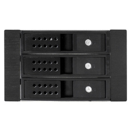 Exegate EX291656RUS Корзина для HDD ExeGate HS335-02 универсальная, на 3*3,5"/2.5" SATA HDD, занимает 2*5,25" отсека, RTL
