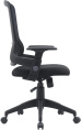 Кресло Cactus CS-MC313-BK, сетка/ткань, до 100кг, топ-ган, регулируемые 1D подлокотники,  черный