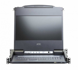 KVM консоль ATEN 17.3" Single Rail LCD Console USB, HDMI / DVI / VGA, 1920x1080 CL6700MW-ATA-RG