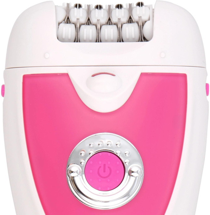 Эпилятор Vitek VT-2244 скор.:2 насад.:2 от электр.сети от аккум. белый/розовый