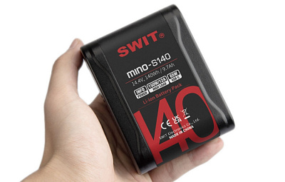 SWIT MINO-S140 Компактный Li-ion аккумулятор Тип: V-lock Ёмкость: 140 Вт.ч