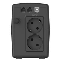 ИБП CBR QUANTUM QTM-650 [Line Interactive 650 VA / 360 W, 2 x EURO, HID-USB, RJ45]