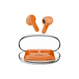 Беспроводные наушники TTEC AirBeat Glace TWS BT Headset. Цвет: коралловый оранжевый