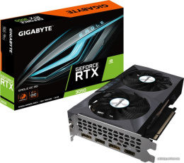 Видеокарта Gigabyte RTX 3050 Eagle OC 8G GDDR6 GV-N3050EAGLE OC-8GD NVIDIA GeForce RTX 3050, PCI Express 4.0, 8GB GDDR6, 128bit, 1792 MHz, 2560sp, 2хHDMI, 2хDisplayPort