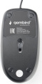 Мышь Gembird MOP-200 полноразмерная мышь, проводная USB Type-A, сенсор оптический 1000 dpi, 3 кнопки, колесо с нажатием, цвет черный