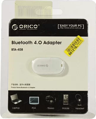 Точка доступа Orico BTA-408-WH Bluetooth 4.0 USB Adapter