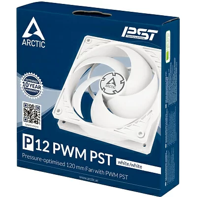 Вентилятор 120mm Arctic Cooling Arctic P12 PWM PST White (ACFAN00170A) 4пин, 120x120x25mm, 200-1800об/мин RTL