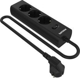 Сетевой фильтр Philips CHP2135BA/51 2м 3 розетки черный коробка