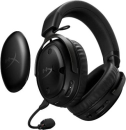 Гарнитура игровая HYPERX Cloud III S Wireless, для компьютера и игровых консолей, мониторные, беспроводные/Bluetooth/USB, черный [a59yzaa]