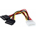 Кабель питания SATA ExeGate EX-CC-SATA-PSY Molex 4pin/2xSATA15pin, 0,15м EX138935RUS