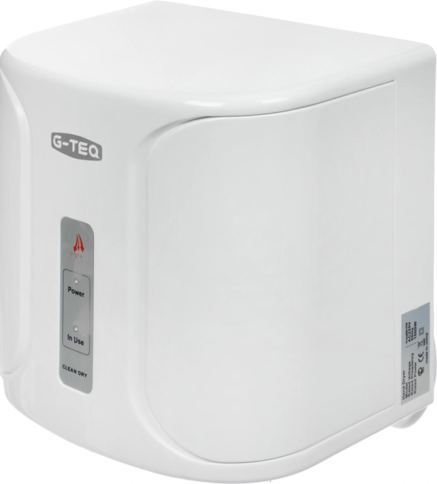 Сушилка для рук G-Teq 8801 PW 1000Вт белый (11.05)