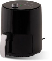 Аэрогриль Galaxy Line GL2530 7021725300 1400 Вт, металлический ТЭН нагревательный элемент, механическое управление, чаша: 2.5 л, антипригарное покрытие, регулировка температуры, регулировка времени приготовления, цвет: черный