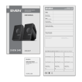 Колонки Bluetooth Sven 340, 2.0, черный [sv-021399]
