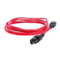 Шнур питания с фиксатором IEC 60320 C13/IEC 60320 C14, 10 А / 250 В 3 х 1,0 , длина 1,8 м, красный R-10-Cord-C13-C14-1.8-Red