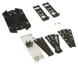 Бокс HyperlineFO-19V-1U-3xSLT-W130H30-24UN-BK FO-19V-1U-3XSLT-W130H30-24UN 19" 1U 24x упак.:1шт