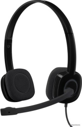 Наушники с микрофоном Logitech H151 черный 1.8м накладные оголовье 981-000590