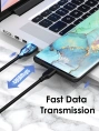 Кабель CABLETIME CA32H (CT-C160-U32(3A)-CMAM1-B1) 1 м, 3A ПВХ USB-A2.0 на USB-C, черный