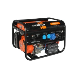 Бензиновый генератор Patriot GP 6510AE, 220/12 В, 5.5кВт, с автозапуском, с АКБ [474101580]