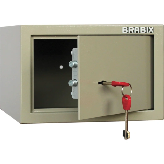 Мебельный сейф BRABIX D-18m, 180х270х236, 5кг, ключевой замок, крепление к стене 291161