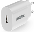Сетевое зарядное устройство Wiiix UNN-4-1-01-QC-W,  USB-A,  18Вт, 3A, белый