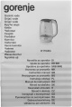 Чайник электрический Gorenje K17GXG 1.7л. 2200Вт белый/серебристый корпус: стекло/пластик
